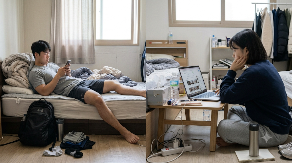헬스장 보충제 정보를 얻기 위해 검색하는 사람