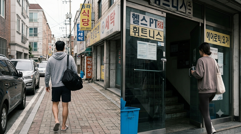 가자 헬스장 으로